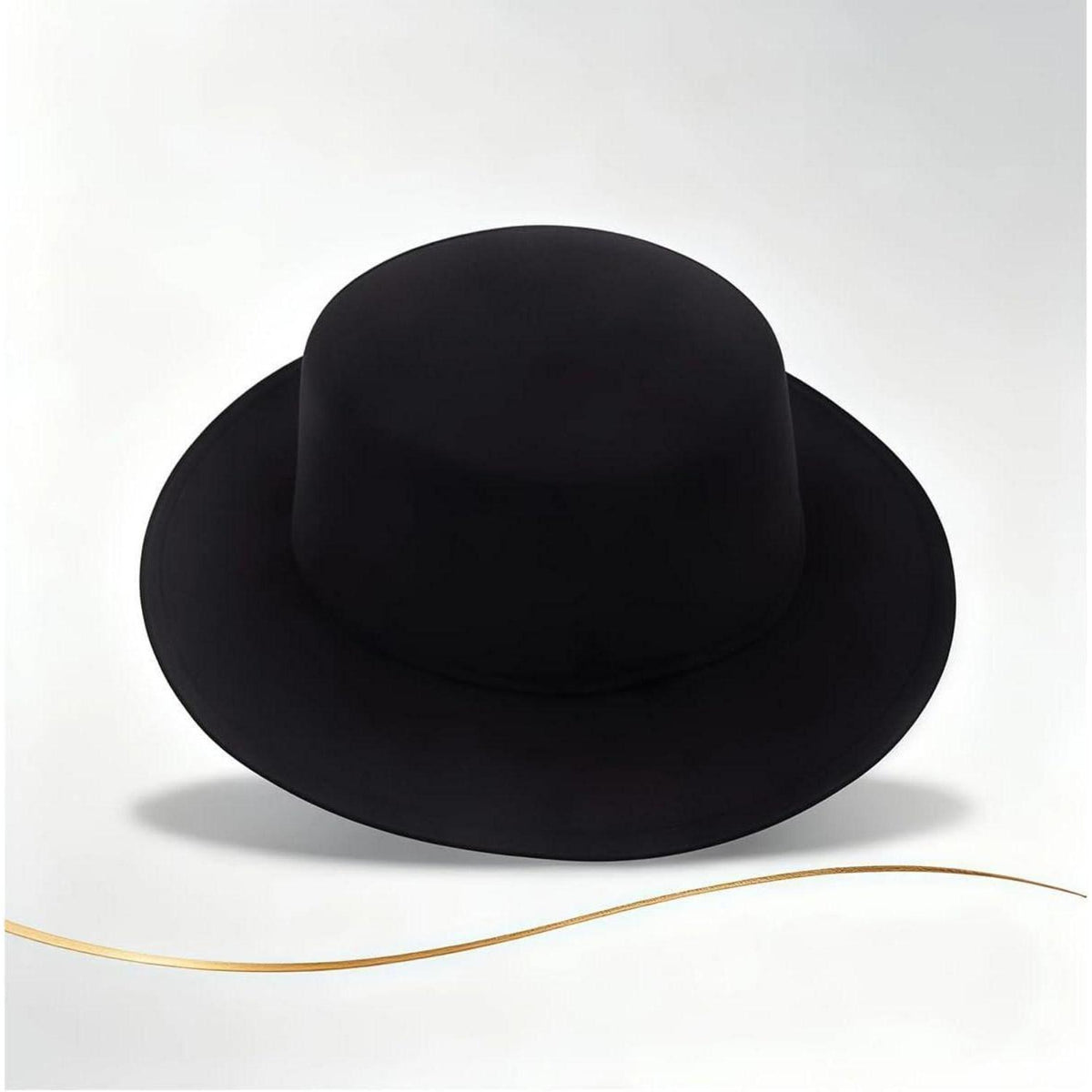 Schwarz Fedora Hut Damen Herren Wollmischung Sonnenschutz