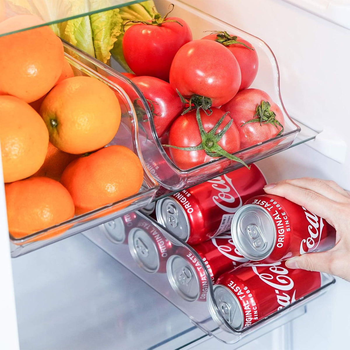 Dosenhalter Organizer Kühlschrank Stapelbar Kunststoff 3er