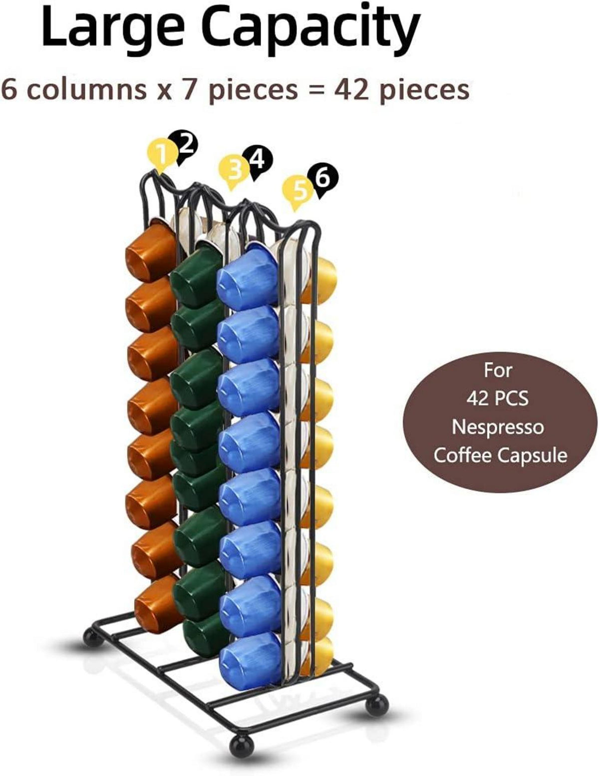 Kapselhalter Nespresso Original 42 Kapseln Aufbewahrung