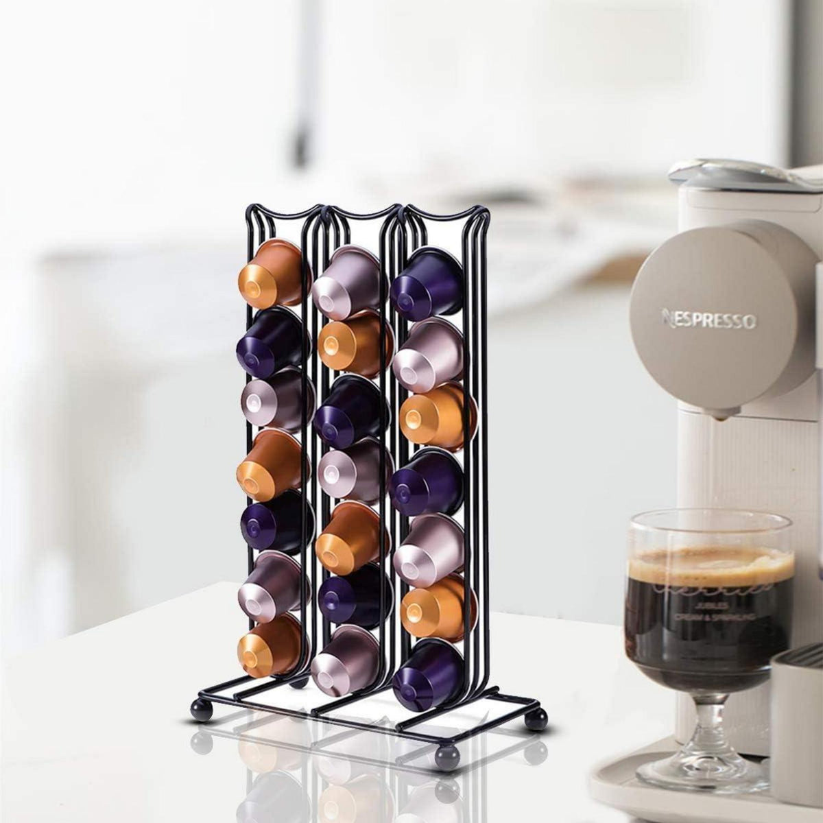 Kapselhalter für Nespresso Original 42 Kapseln Schwarz