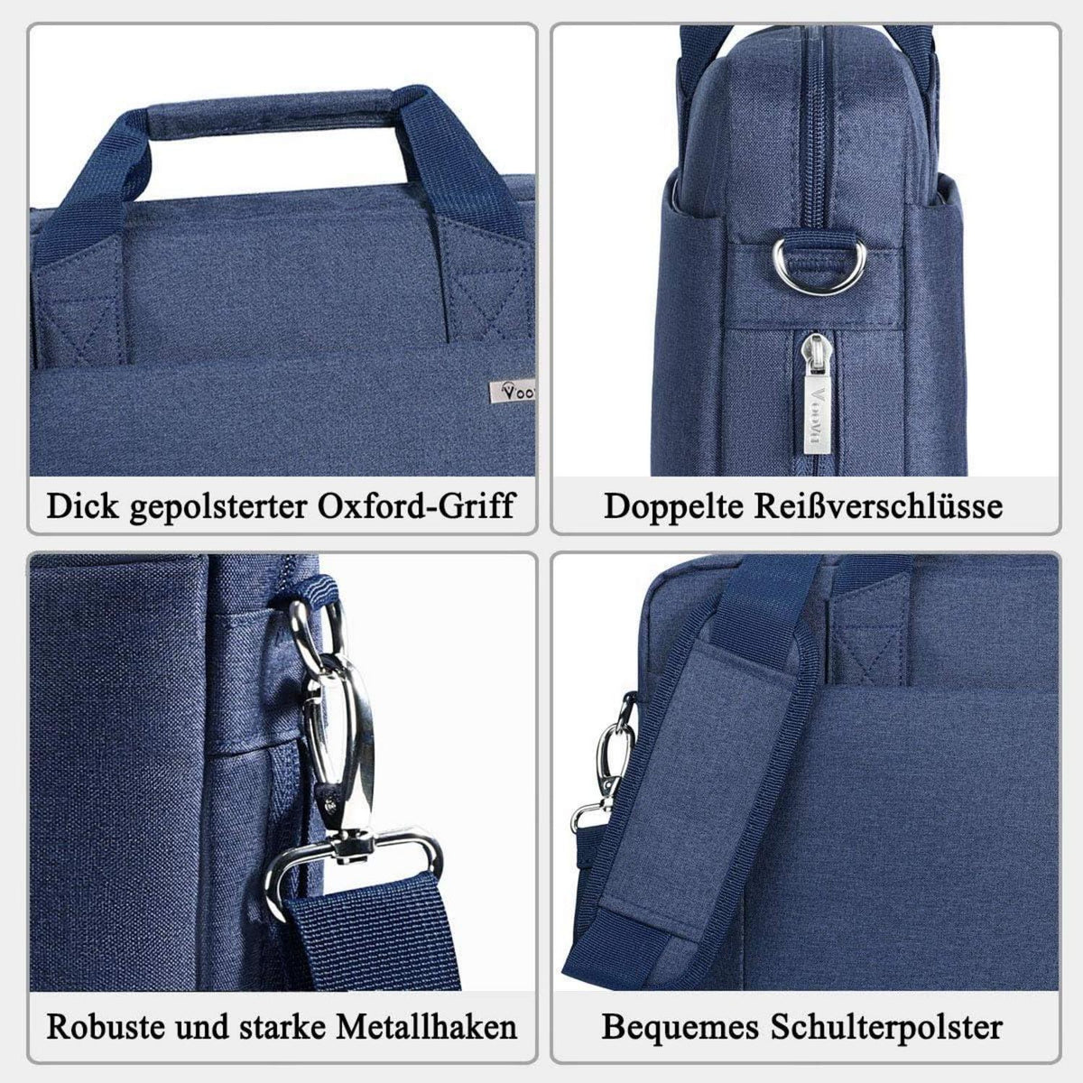 Voova Laptoptasche 14-16 Zoll Laptop, 30% mehr