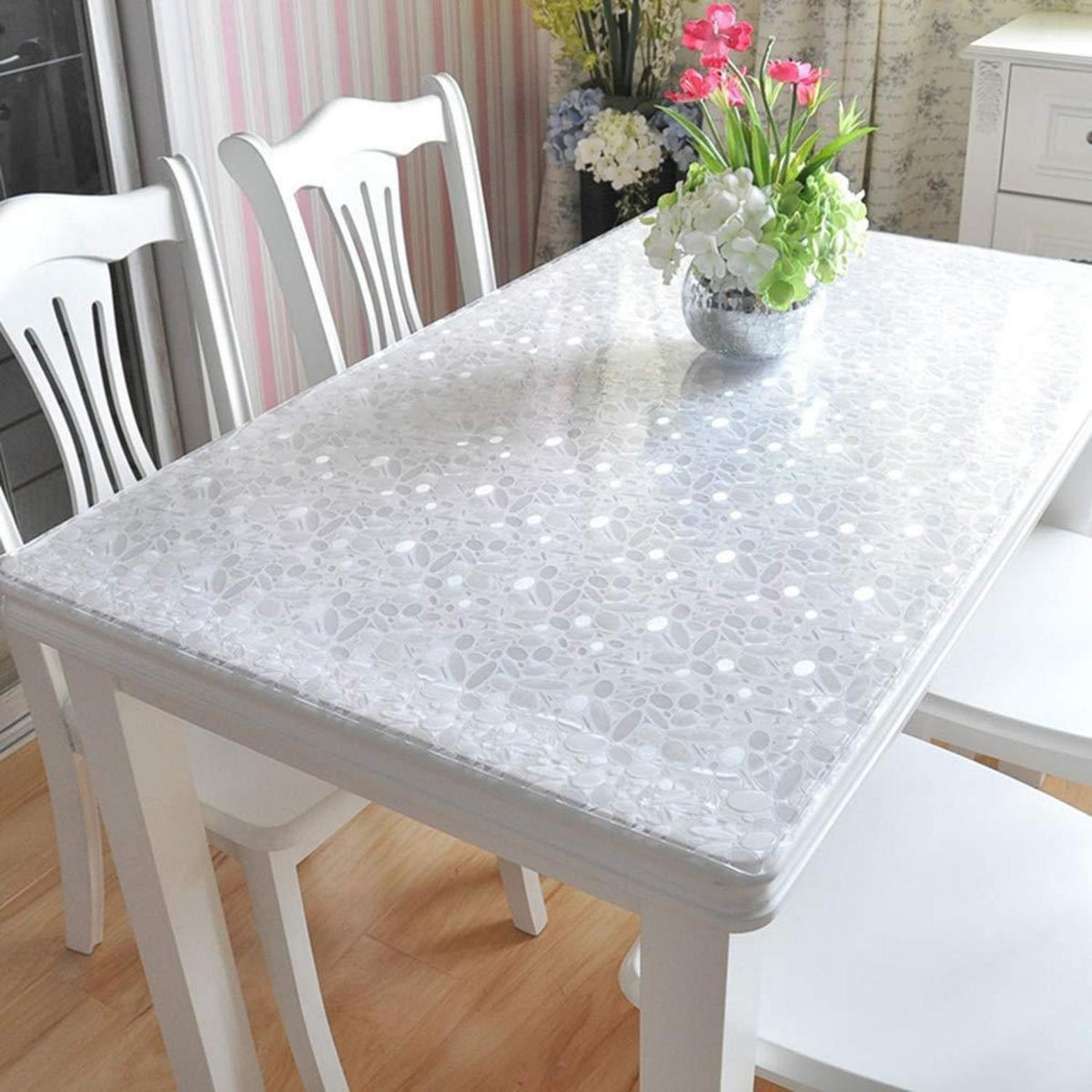 PVC Tischdecke wasserdicht 90x200cm - Tischfolie für Küche & Co.