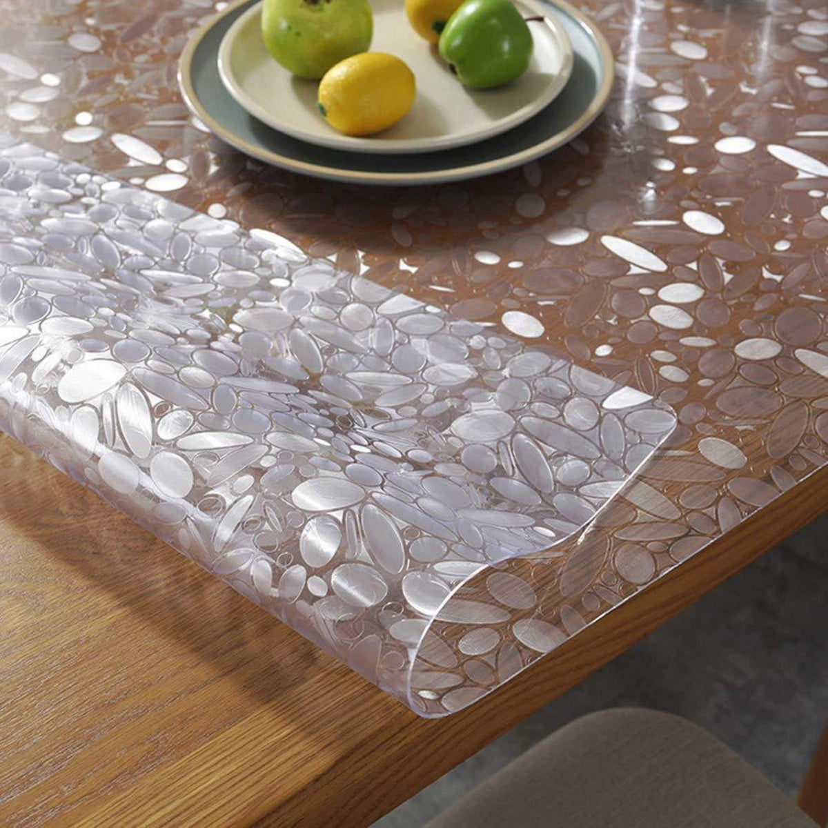 PVC Tischdecke wasserdicht 90x200cm - Tischfolie für Küche & Co.