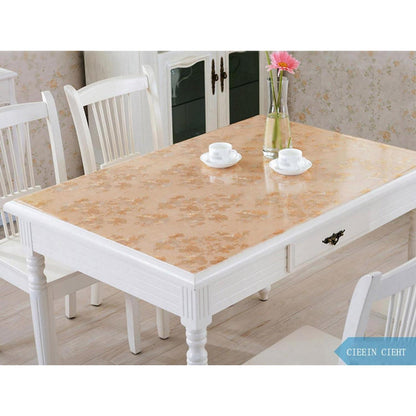 PVC Tischdecke wasserdicht 90x200cm Gold - Tischfolie & Schutz