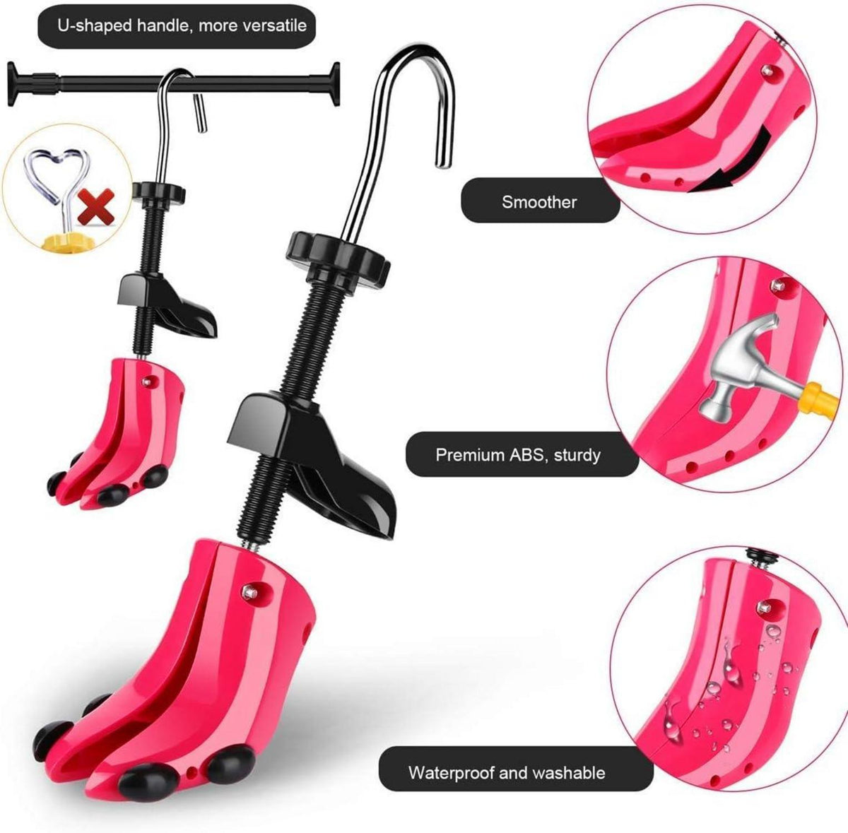 JJDPARTS Schuhspanner 4-Wege High Heel Damen 34-40 Set