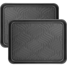 Schuhabtropfschale 2er Set Kunststoff schwarz 43x33 cm
