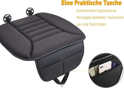 Autositzkissen Memory Foam Orthopädisch Komfort Schwarz