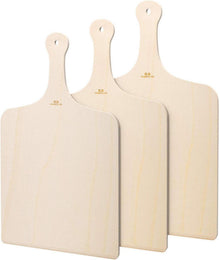 Holz Pizzaschieber Flammkuchenbrett Set 3-tlg. 42x30cm