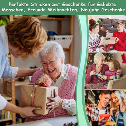Edelstahl Rundstricknadel Set mit Zubehör & Tasche