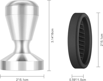 Espresso Tamper 51mm Edelstahl Silikonkissen