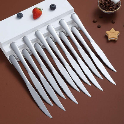 8tlg Edelstahl Steakmesser Set Besteck Spülmaschinenfest