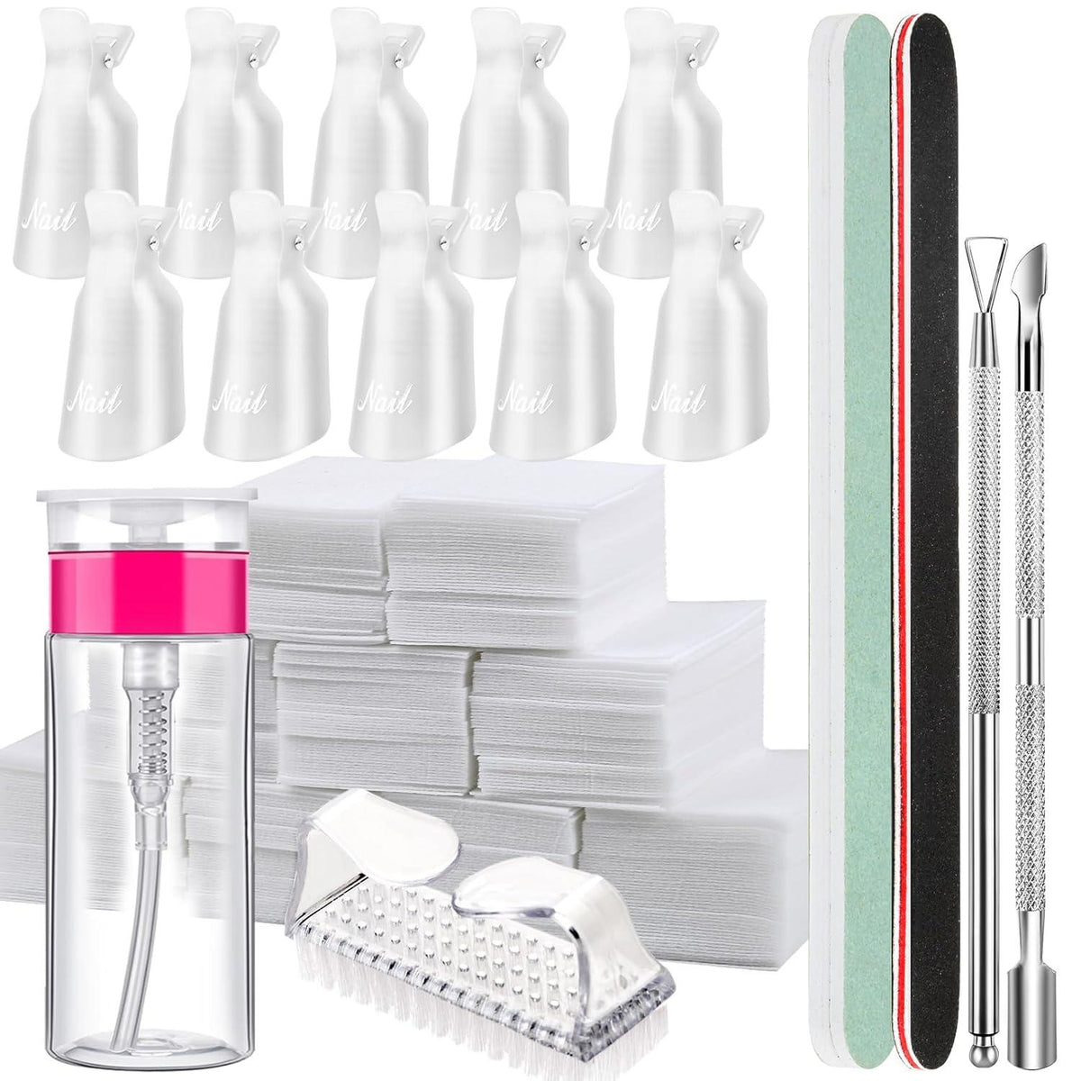 Professionelles Nagellackentferner Werkzeug-Set mit Nagel