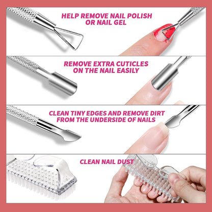 Professionelles Nagellackentferner Werkzeug-Set mit Nagel