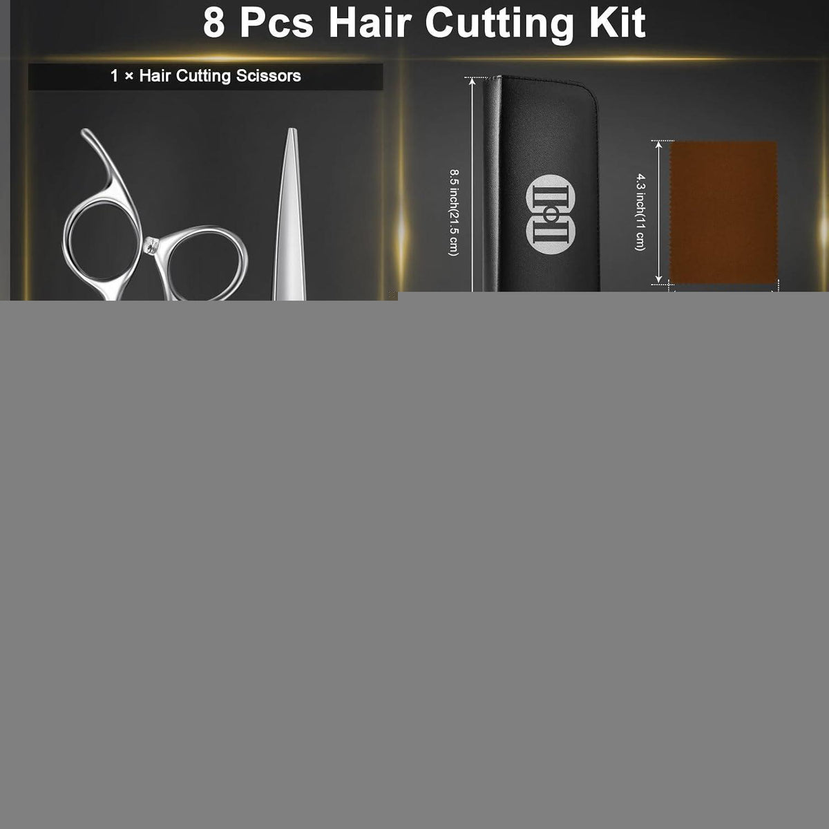 Profi Haarschneideschere Set 6,7 Zoll mit Effilierschere