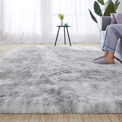 Plüsch Shaggy Teppich Seidig Glatt Anti-Rutsch 120x160 cm