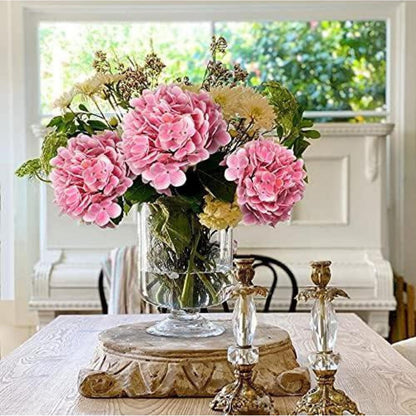 Künstliche Hortensie Real-Touch Kunstblumen 63 cm 2er-Set