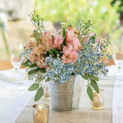 12 Stücke Künstliches Schleierkraut Blumenstrauß für Zuhause Hochzeit Party