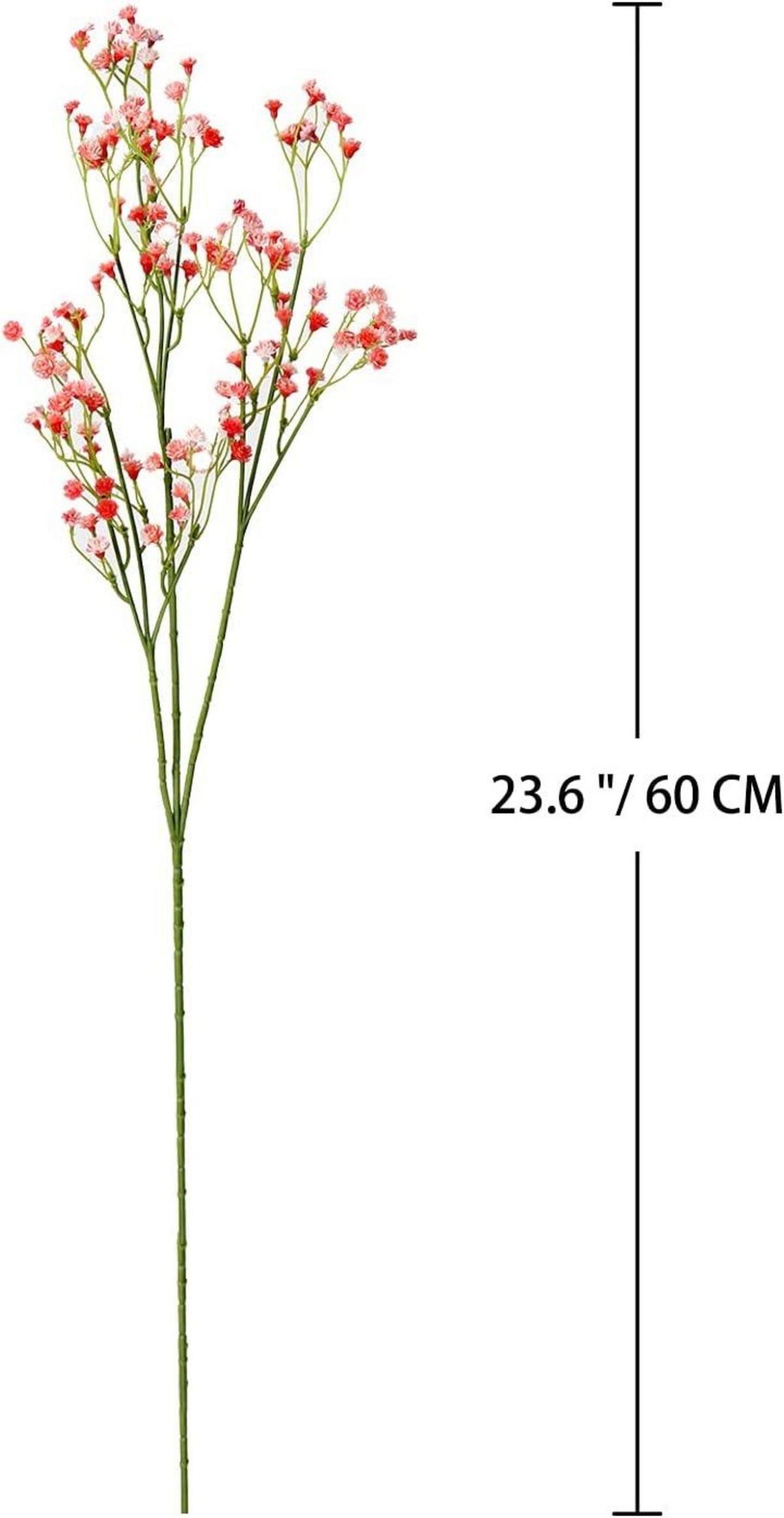 Künstliches Schleierkraut Gypsophila Blumenstrauß 12 Stücke Orange Red