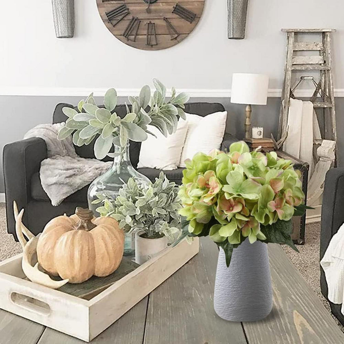 Kunstblume Hortensien Bouquet Seidenblumen Hochzeit Deko 1 Stück