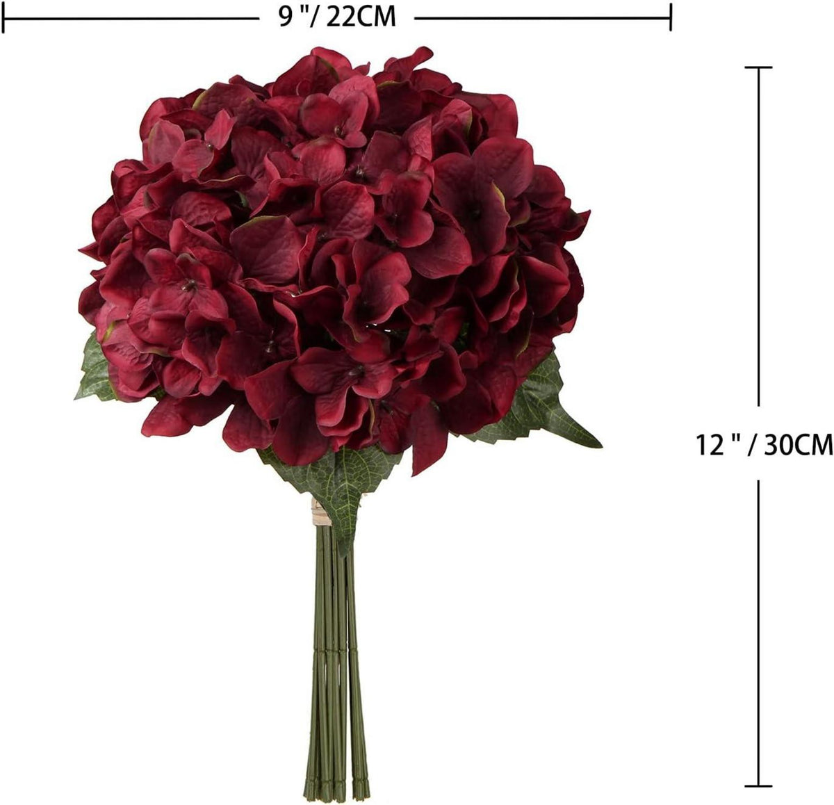Kunstblume Hortensien Seidenblumenstrauß Hochzeit Deko Bouquet