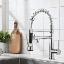 TIMACO LED Wasserhahn Küche Chrom mit Spiralfeder