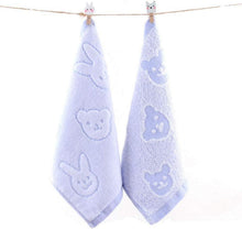 4er Pack Baumwolle Gästetücher 25x25cm gelb pink blau lila