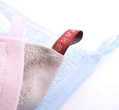 Baumwolle Gästetücher 4er Pack 25x25cm Weiß Pink Blau Braun