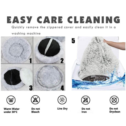 Orthopädisches Hundebett Mittelgroß, Waschbar & Flauschig Grün