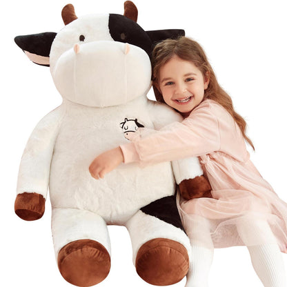 Riesige Kuschelkuh 78cm - Weiches Plüschtier für Kinder