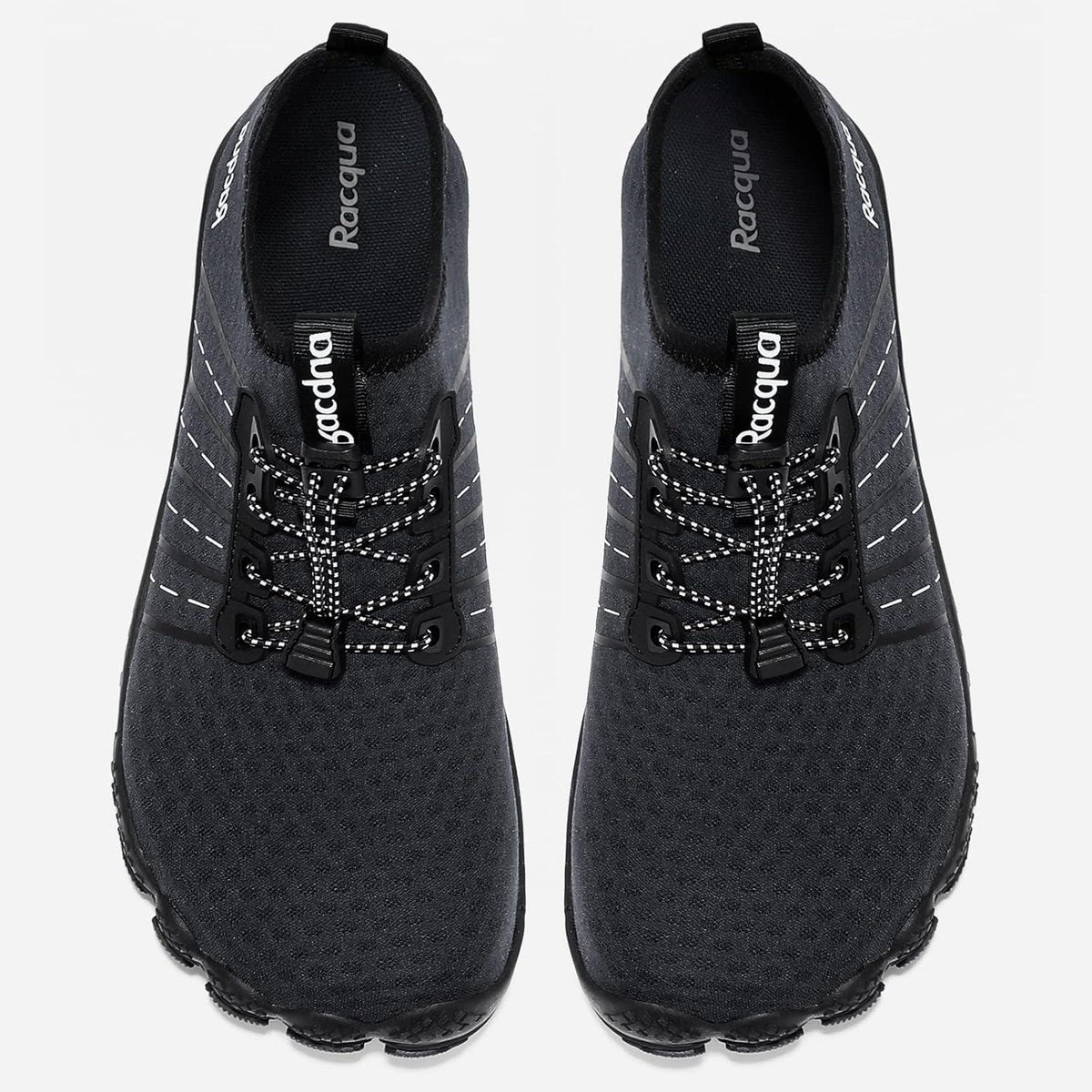 Aqua Schuhe Herren Damen Schnelltrocknend Barfußgefühl Schwarz