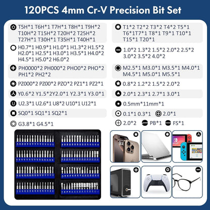 XOOL 200 in 1 Schraubendreher Set Magnetisch Mini Reparatur