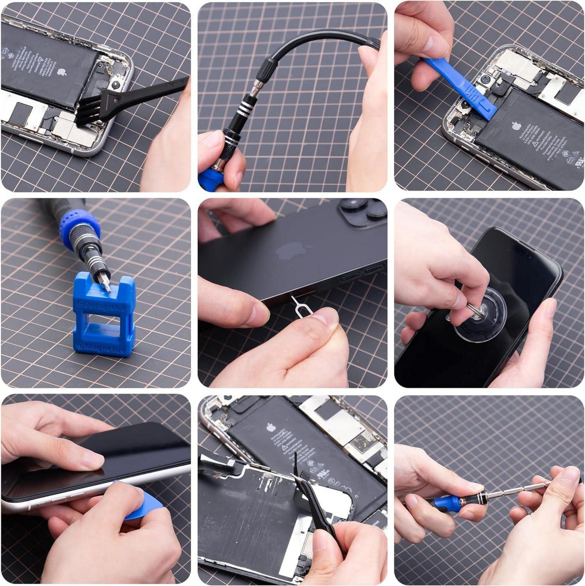 Feinmechaniker Schraubendreher Set 200 in 1 Mini Magnetisch Reparatur