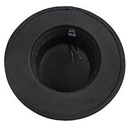 Schwarzer Fedora Hut – Klassisch & Elegant