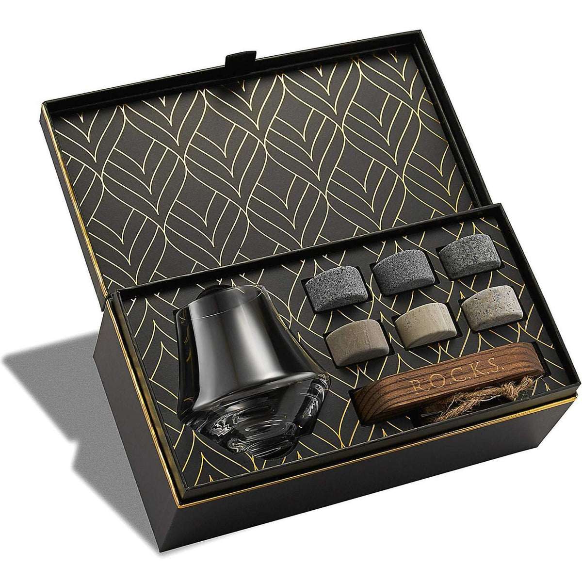 Whisky Geschenkset mit Nosing Glas & Granitsteine