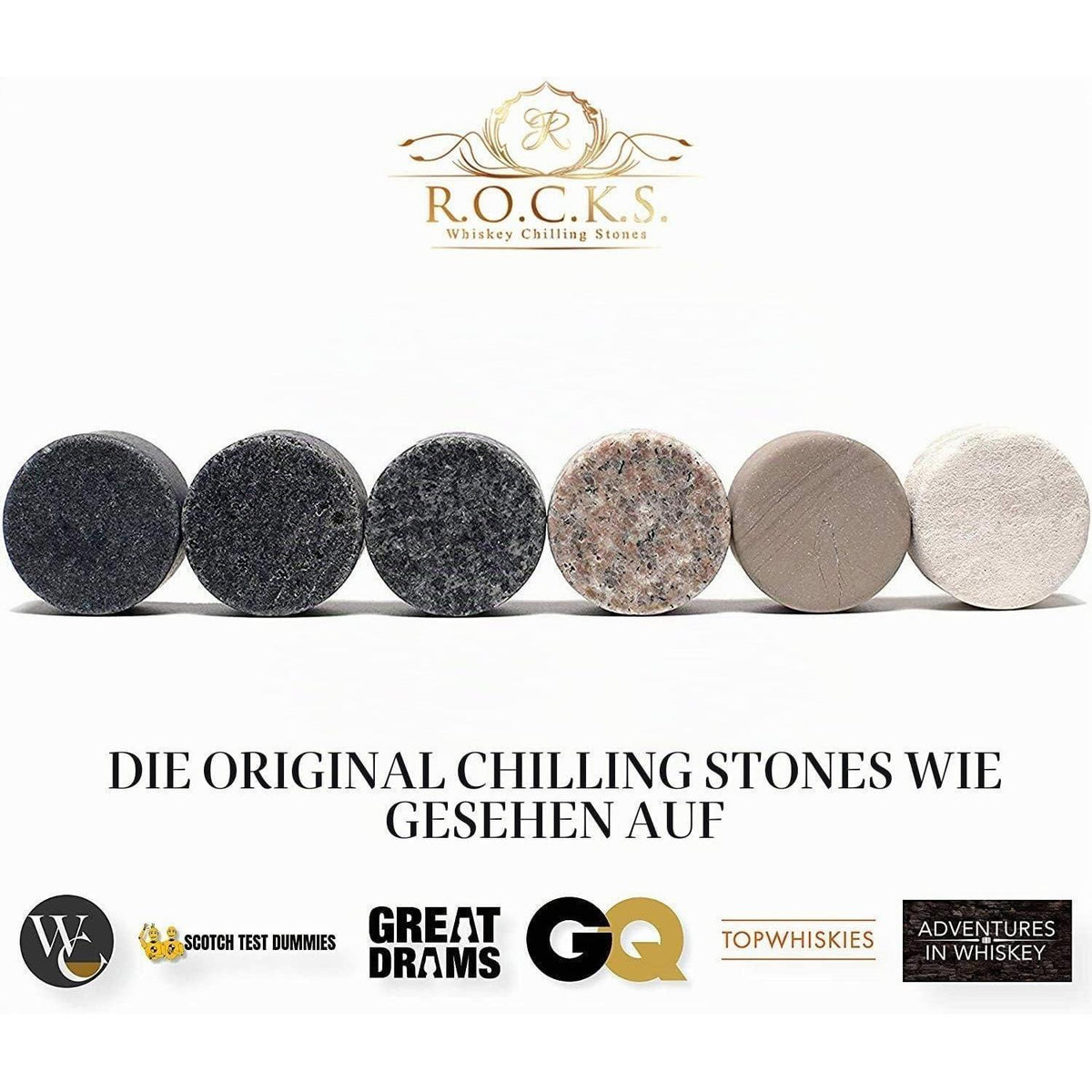 Whisky Geschenkset mit Nosing Glas & Granitsteine