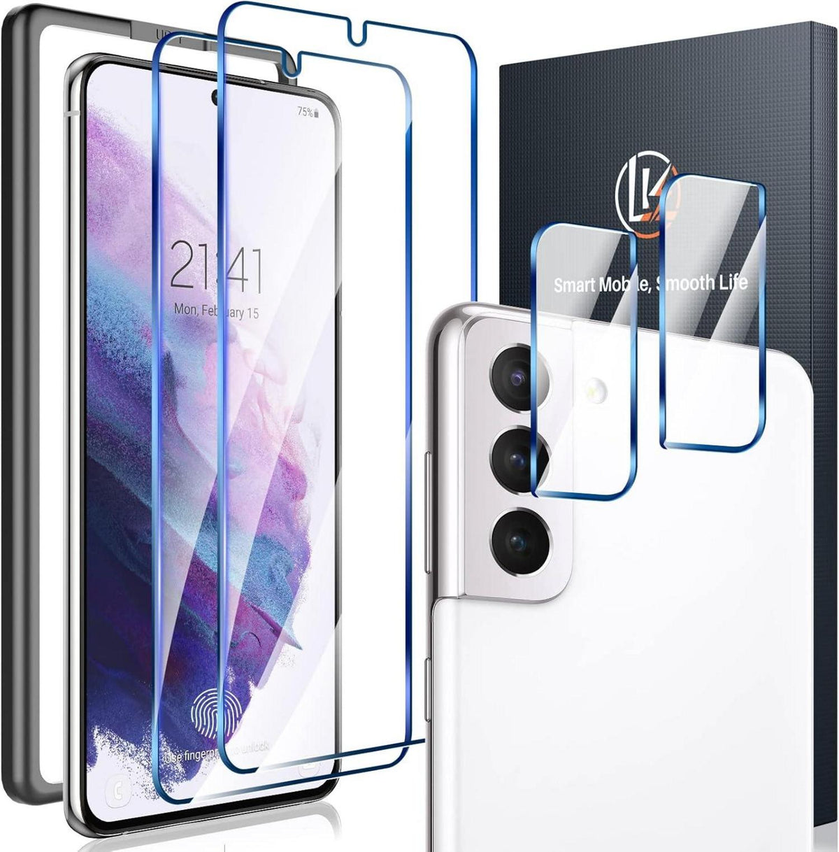 Schutzfolie 4er Set für Samsung Galaxy S21 Plus 9H Glasfolie Härtung