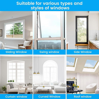 Fliegengitter Fenster Set 2er Pack 250x150cm, Zuschneidbar & Klebemontage