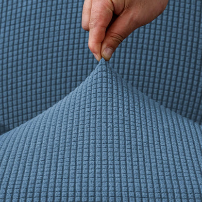 Ohrensesselüberzug 2-teilig Jacquard Denimblau