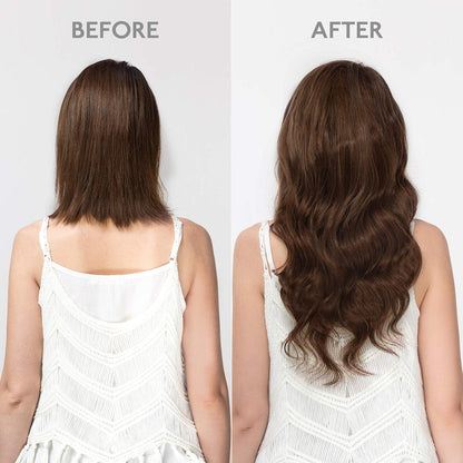 Echthaar Clip-Ins Schokoladenbraun 40cm (120g)