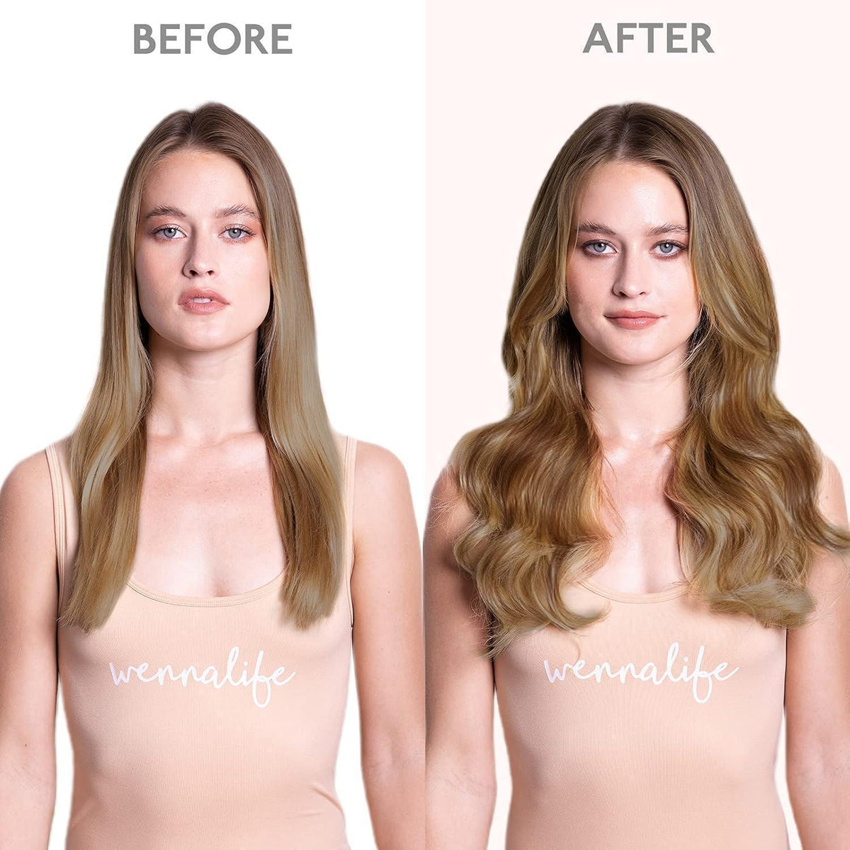Clip-in Echthaarverlängerung Balayage Schoko-Blond 35cm