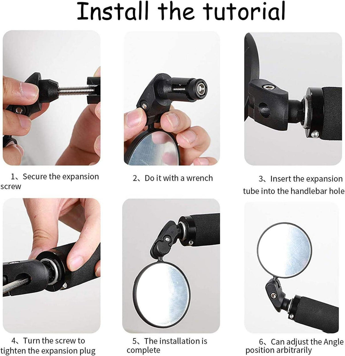 Fahrradspiegel HD 360° Drehbar Universal für Lenker