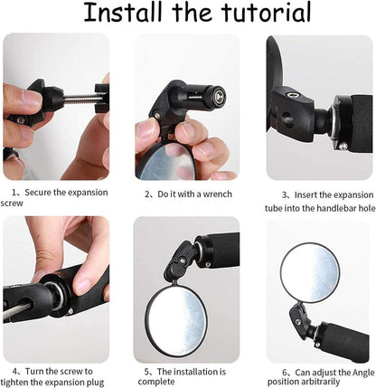 Fahrradspiegel HD 360° Drehbar Universal für Lenker