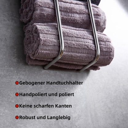 Gästehandtuchhalter Chrom Selbstklebend Edelstahl 40cm