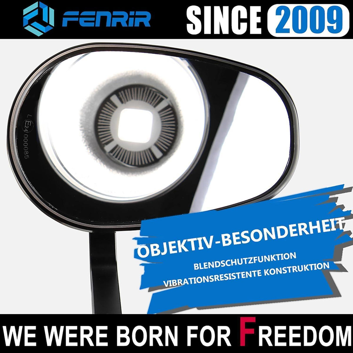 Motorrad Lenkerendenspiegel CNC Aluminium E-geprüft