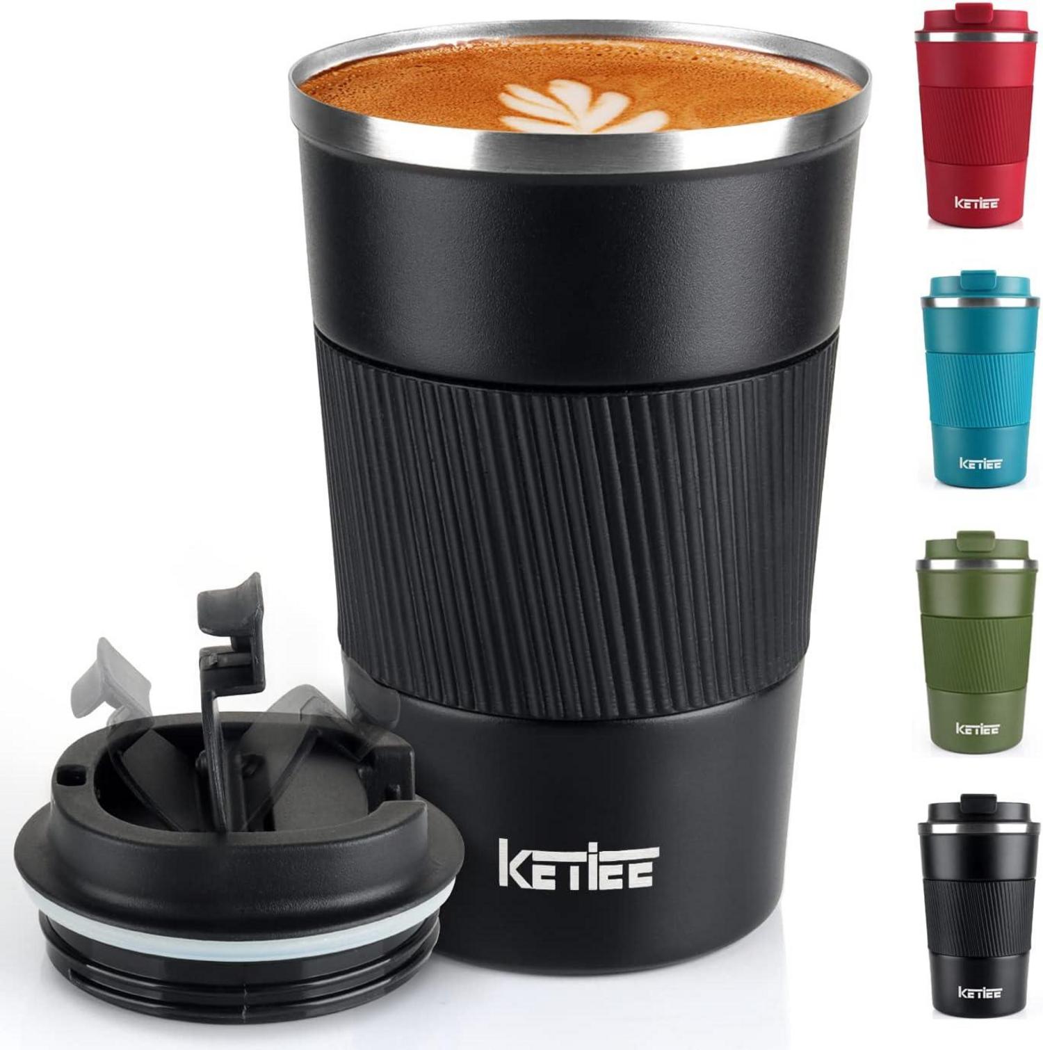 Isolierter Kaffeebecher Thermobecher auslaufsicher doppelwandig 380ml