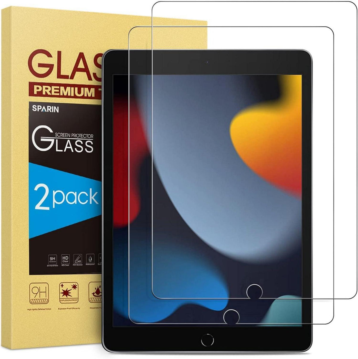 Schutzfolie für iPad 10,2 Zoll 9H-Härte Panzer Glas 2er Set