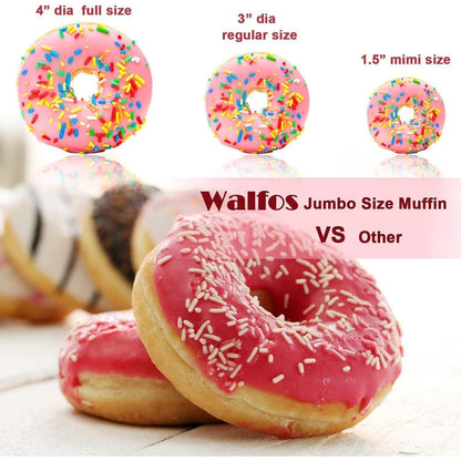 Große Silikon Donut Backform 3er Set mit 4 Mulden
