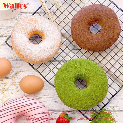 Große Silikon Donut Backform 3er Set mit 4 Mulden