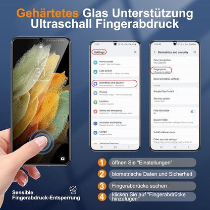 Schutzfolie für Samsung Galaxy S21 5G, Panzer Schutzglas und