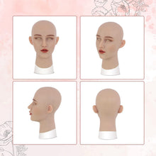 Silikonmaske Damen Kopf für Cosplay & Halloween
